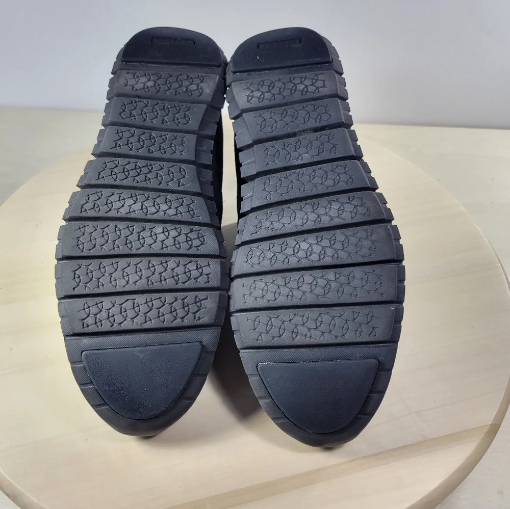 COLE HAAN ZeroGrand Black Suede Slip On Booties Boots Women's Size 8 - Picture 7 of 12